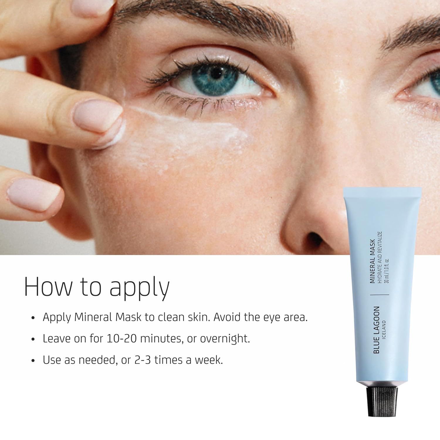 Blue Lagoon - Hydrating Overnight Mineral Face Mask - Hydrating Treatment - Overnight Mask - Moisturizing Skincare - Sleep Treatment - Face Cream, Bioactive Icelandic Skincare (1 fl oz | 30 ml) - Image 8