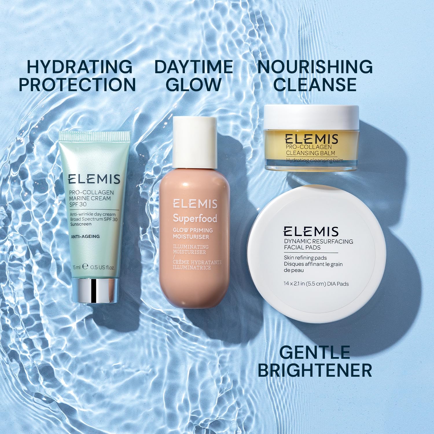 ELEMIS Christine’s Elemis Favorites Kit, Amazon Exclusive Gift Set, Travel Size Favorites, Make up Remover, Facial Pads, Makeup Primer - Image 4