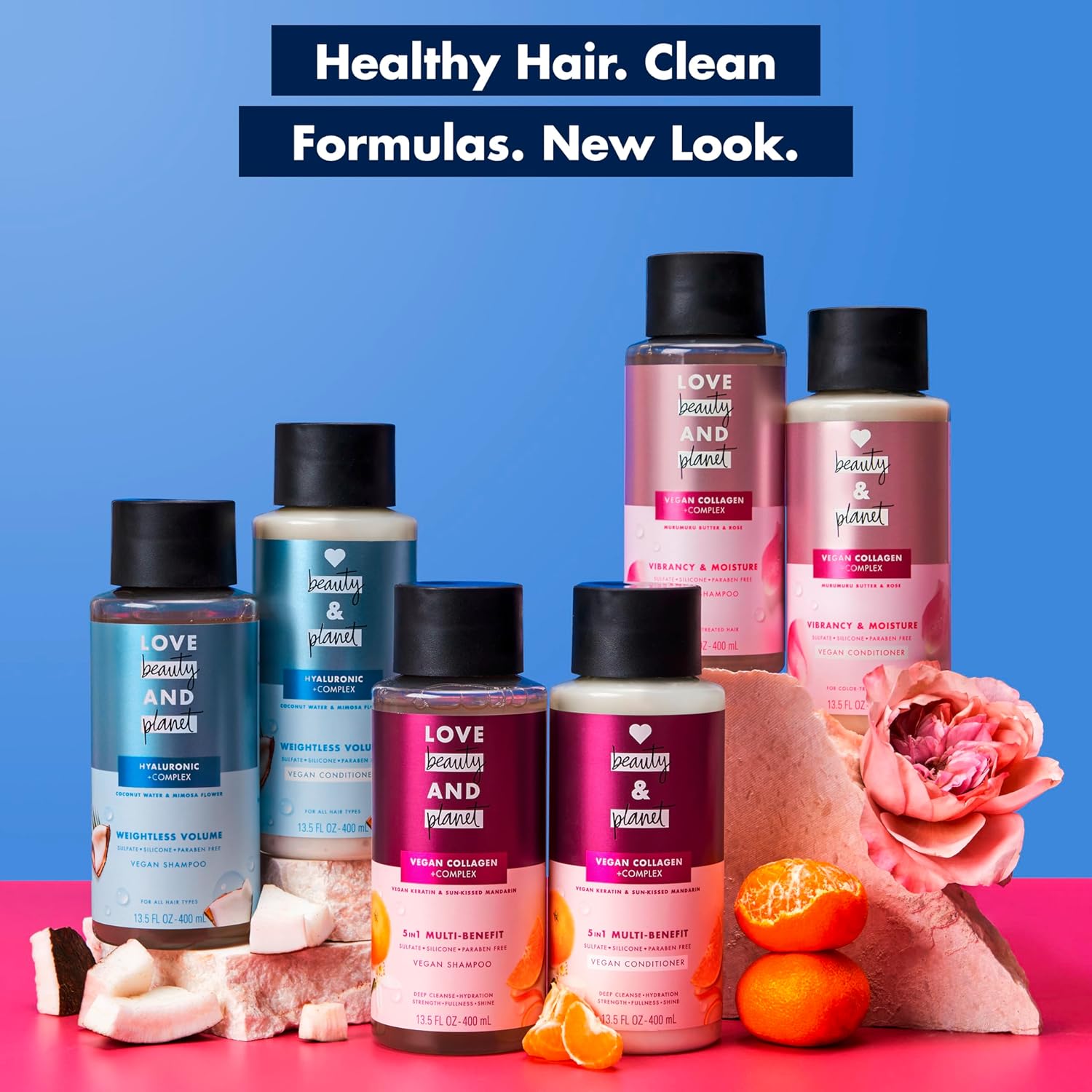 Love Beauty And Planet Volume and Bounty Thickening Shampoo and Conditioner For Hair Volume and Fine Hair Care Coconut Water & Mimosa Flower, Paraben Free, Silicone Free, and Vegan 13.5 oz 2 count - Image 5