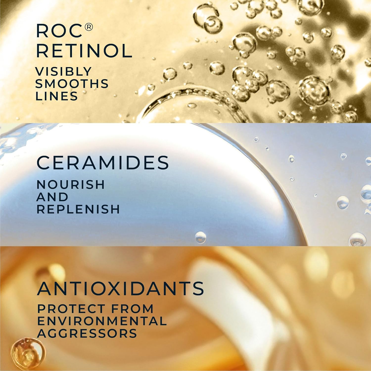 RoC Retinol Correxion Anti-Aging Wrinkle Night Serum, Daily Line Smoothing Skin Care Treatment for Fine Lines, Post-Acne Scars, 30 Individual Capsules, Unscented, 0.35 Fl Oz - Image 6