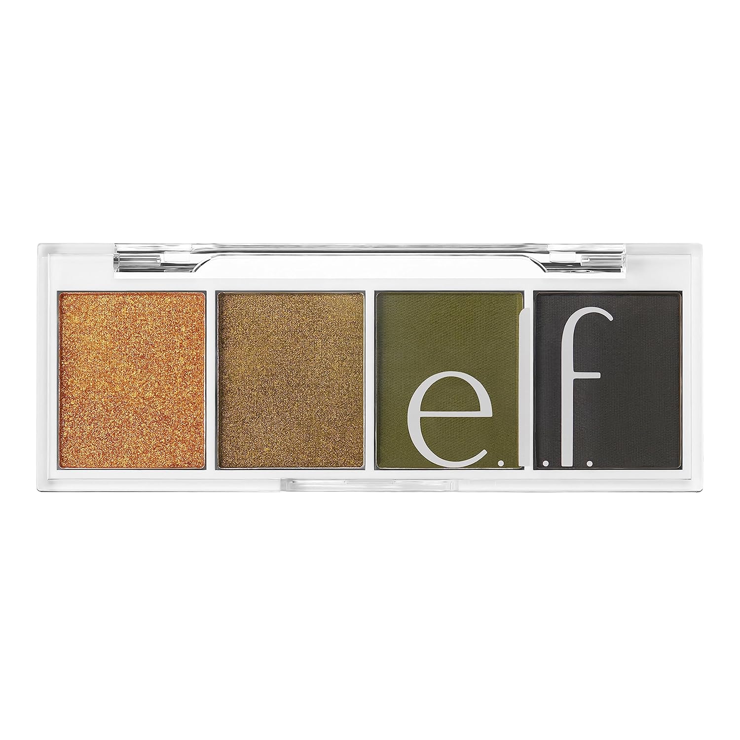 e.l.f. Bite-Size Eyeshadow, Ultra-Pigmented Eye Makeup Quad, 4 Matte & Shimmer Shades, Creamy & Blendable Powder, Hot Jalapeño, 0.12 Oz - Image 3