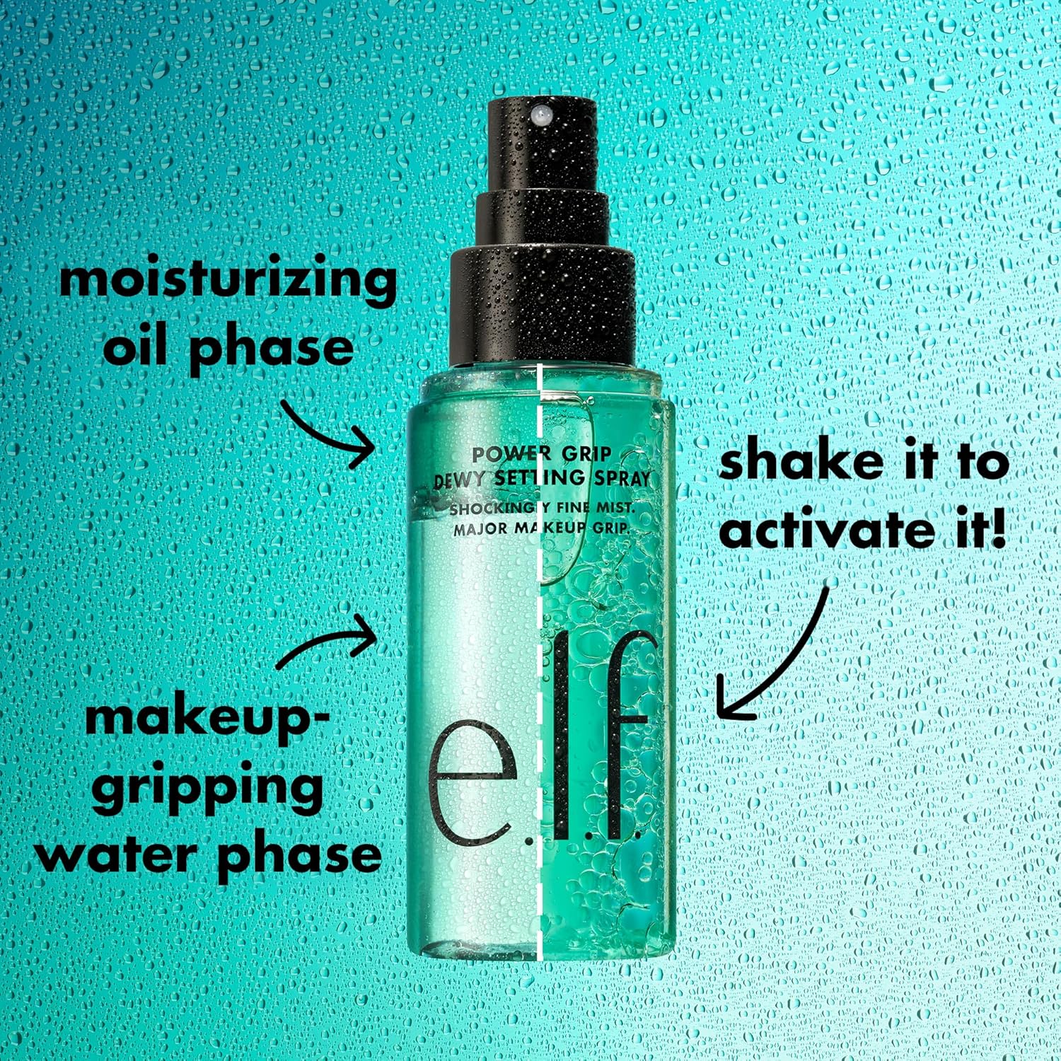 e.l.f. Power Grip Dewy Setting Spray, Ultra Fine Mist Made With Hyaluronic Acid, Grips Makeup For A Hydrated, Dewy Finish, Vegan & Cruelty-Free - Image 5