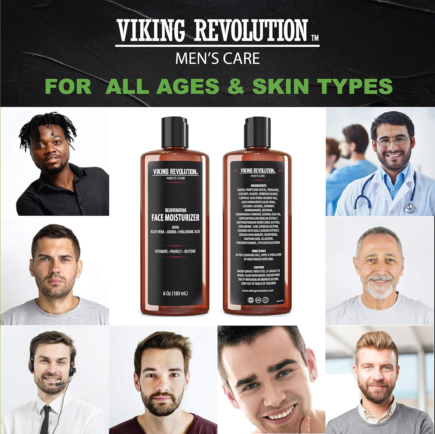 Viking Revolution - Natural Moisturizer Cream for Skincare, Anti Wrinkle & Anti Aging Facial Cream/Lotion, Mens Face Care - Image 6