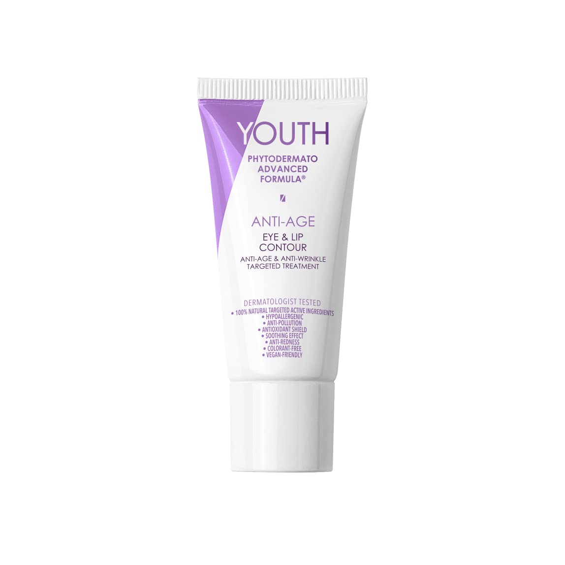 YOUTHPHYTO DERMATO ADVANCED FORMULA- Eye & Lip Contour - Targeted Anti-Age & Anti-Wrinkle Facial Cream, 0.7 Oz