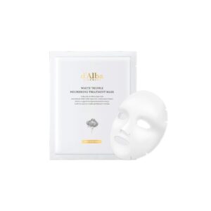 d’alba Piedmont Italian White Truffle Nourishing Mask 5pcs, Vegan Skincare, Nourishing Sheet Mask for Dry and Tired Skin, Deep Hydration, Korean Skin Care