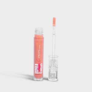 UOMA Beauty FLOSS GLOSS – LIP GLOSS (Coral Me) Contains Castor Oil, Sunflower Oil and Hyaluronic Acid for Nourishment and Hydration