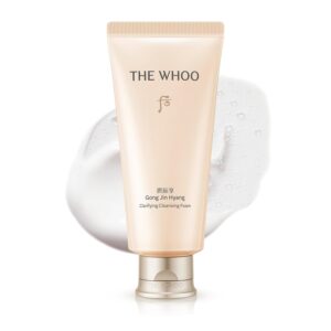 THE WHOO Gong Jin Hyang Clarifying Cleansing Foam | Hydrating & Gentle Face Wash | Deep Pore Cleanser with Amino Acids | Korean Luxury Skincare