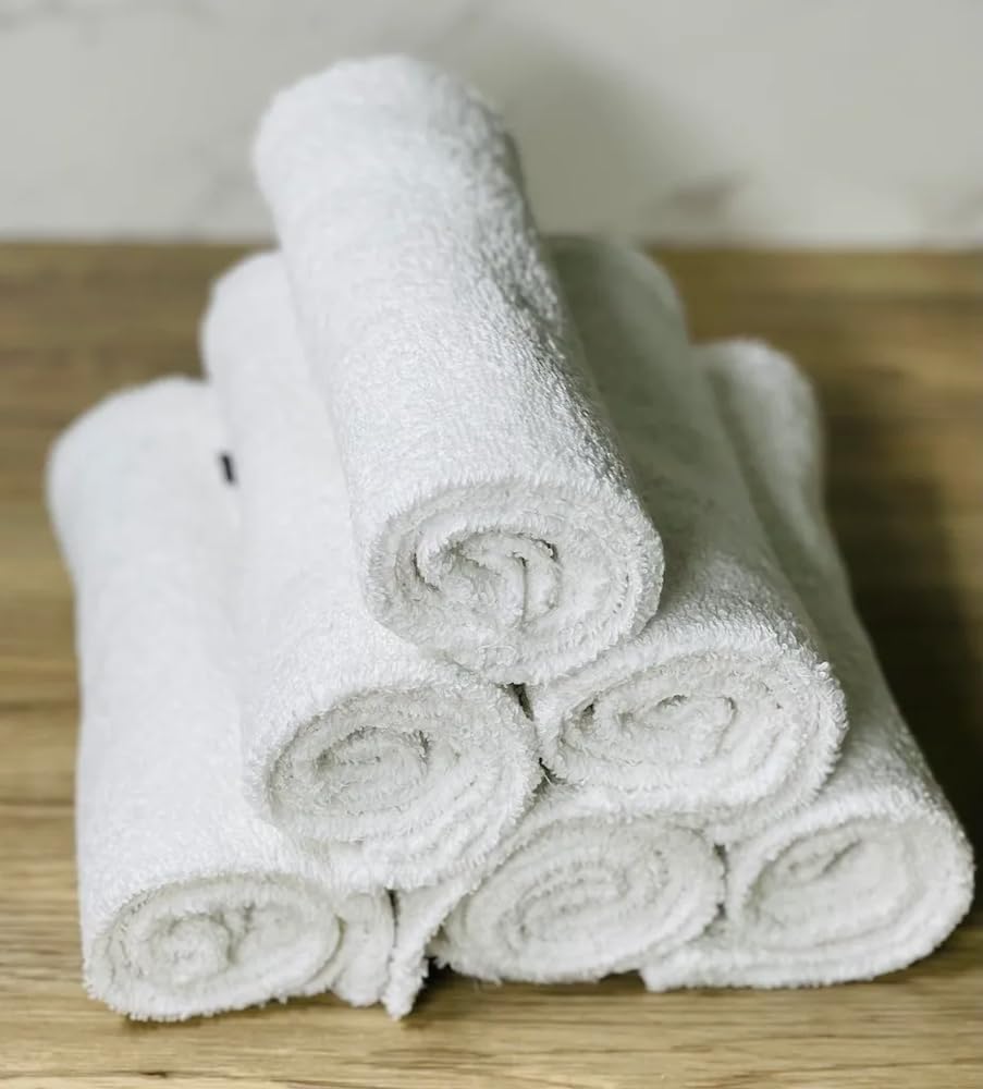 LANA BEAUTY Esthetician Cotton Terry Cloth Split Facial Towels. Massage Towels. New and Improved. - Image 2