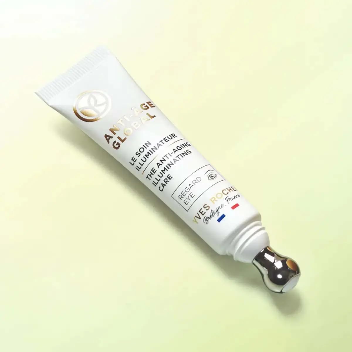 Yves Rocher Anti-Age Global Face Shine Lotion Moisturising Skin Hydration Day Care Eye and Face Cream Set of 3-122ml / 4.1 flOz and 15 ml./0.5 fl.oz. and 50 ml./1.7 fl.oz. - Image 3