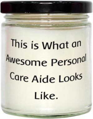 Perfect Personal care aide Gifts, This is What an Awesome Personal Care Aide, Unique Scent Candle for Friends, from Friends, Scented candles, Candle gift set, Gift for her, Luxury candles, Soy