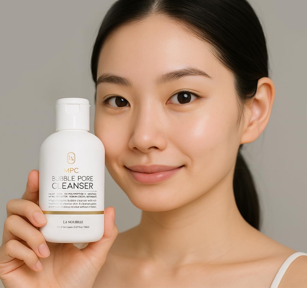 MPC Bubble Pore Cleanser, Korean Face Wash, Gentle Deep Pore Facial Cleanser with Caviar, Blackhead Makeup Remover, Pore Minimizer, Hydrating, Exfoliator, Oily, Dry Skin 5.07 fl oz - Image 7