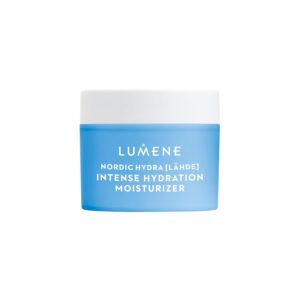 Lumene Nordic Hydra [Lahde] Intense Hydration Moisturizer – Lightweight Plumping Face Cream for Dry Skin – Enriched with Arctic Spring Water + Hyaluronic Acid for Instant Moisture (1.7 oz)