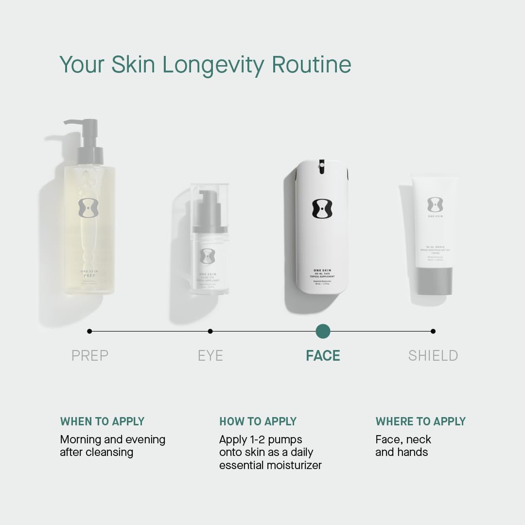 oneskin FACE OS-01 Peptide Topical Supplement & Skin Longevity Age Reversal Moisturizer - Image 7