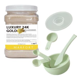 Jelly Mask for Facials Peel-Off Powder Hydrojelly Mask Peel Off Face Masks SkinCare Combination with Professional Skincare Spa Moisturizing & Hydrating 23 Fl Oz (24K Gold)