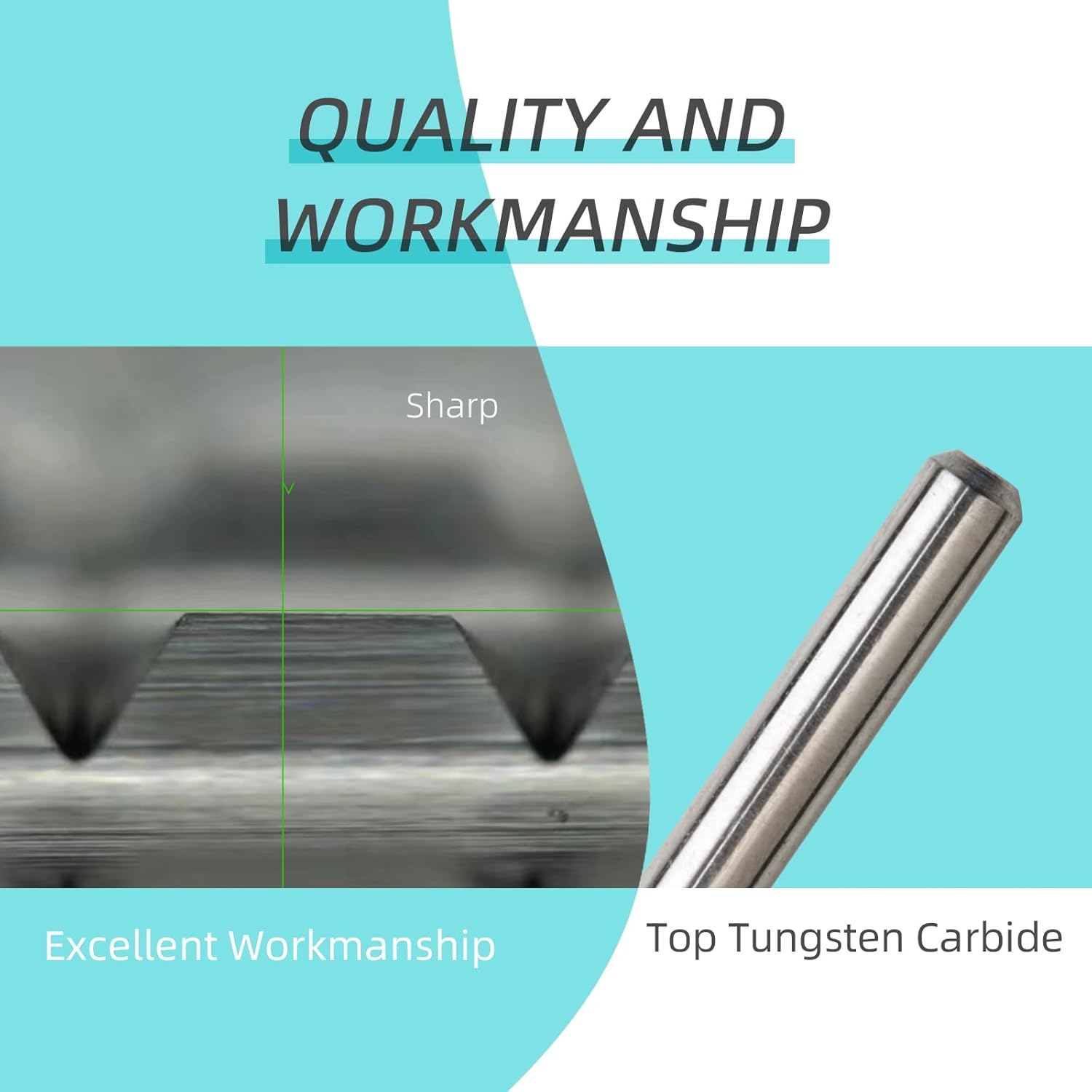 5XC PRO Large Barrel Nail Drill Bits, 6.6mm Flat Top Professional Acrylic Gel Removal Drill Bit for Nails, 2 Way 3/32" Electric efile Manicure Nail Accessories Tool - Image 7