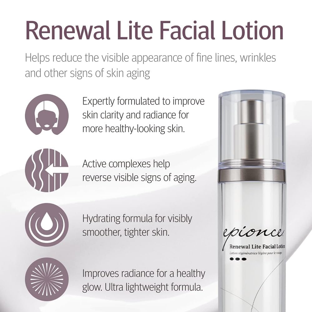 Epionce Renewal Lite Facial Lotion - Lightweight Hydrating, Anti-Aging Moisturizer for Combination to Oily & Problem Skin, Dermatologist Skincare - Image 2