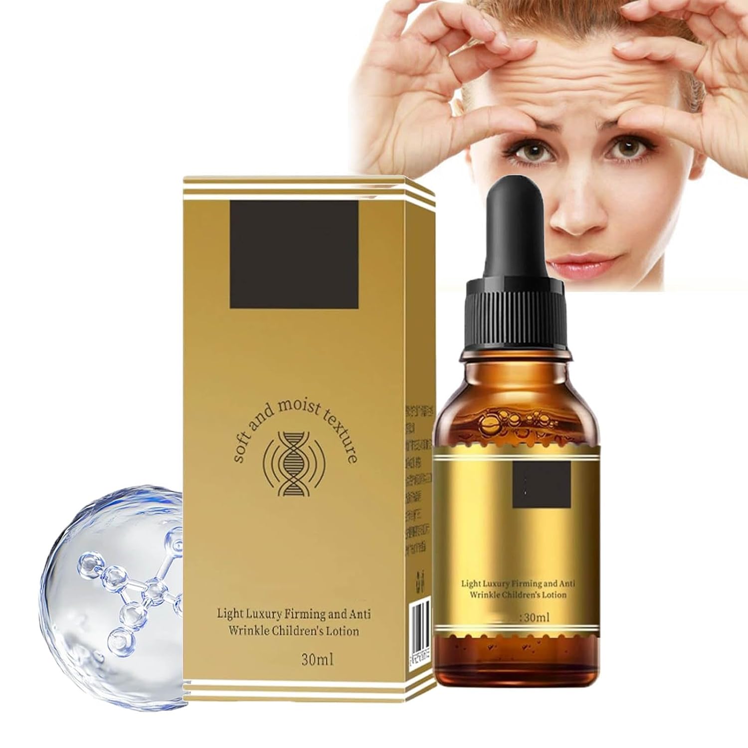 Light Luxury Firming and Anti-Wrinkle Youthful Face Serum, 30ml/1oz Anti-Wrinkle Firming Serum, Smooths Fine Lines, Deeply Moisturizes, For All Skin Types (1PCS)