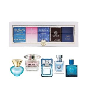 Versace Perfume Collection – Eros, Bright Crystal, Dylan Blue & More 5 Piece Set