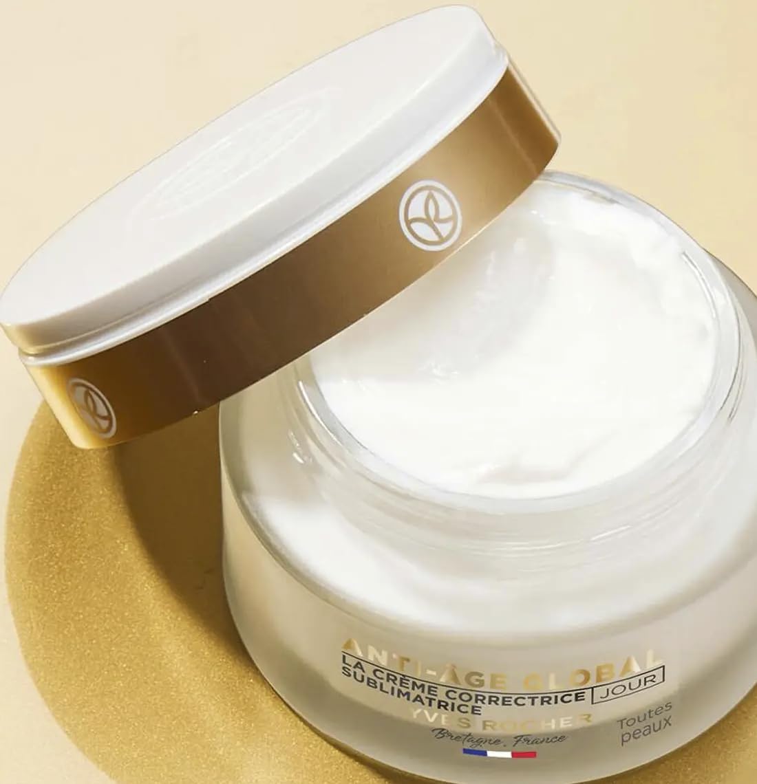 Yves Rocher Anti-Age Global Activator Hydrating Moisturiszing Face Lotion and Anti Age Day Cream Set of 2-122ml / 4.1 flOz and 50 ml./1.7 fl.oz. - Image 4