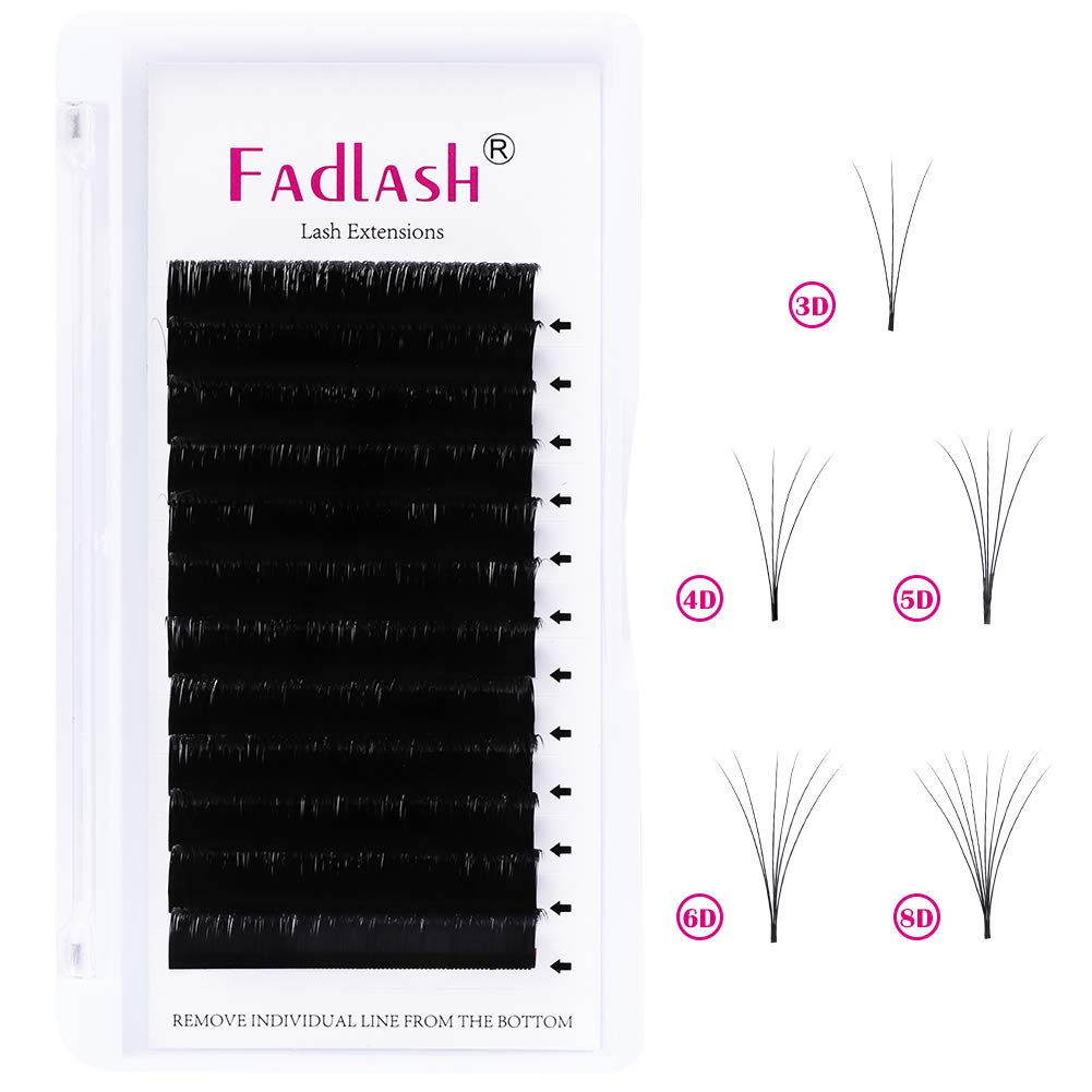 Volume Lash Extensions 0.05 0.07 Self Fanning Eyelash Extensions C D DD Curl 5D 7D Easy Fanning Volume Lashes 8D 10D 8-20mm Length (0.05-C, 11mm) - Image 6