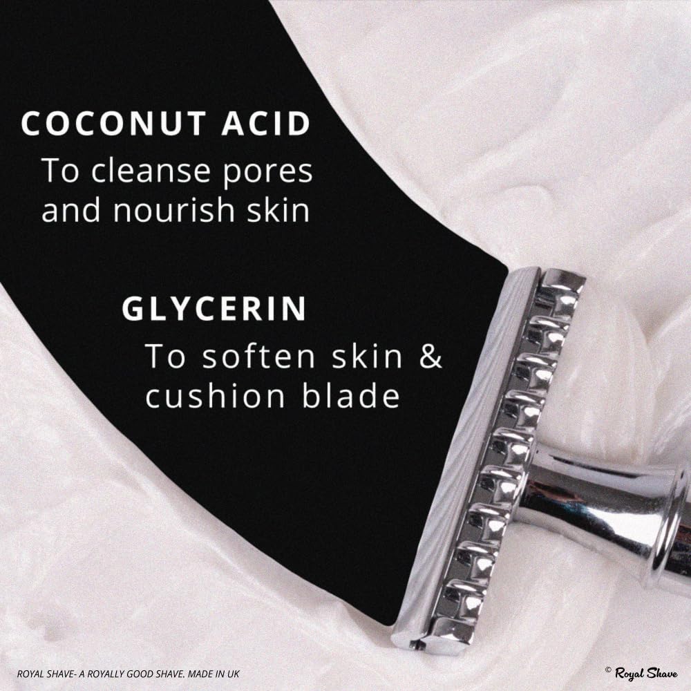 Luxury Shaving Cream for Men by Royal Shave, Rich, Soothing, Moisturizing, Hydrating & Nourishing Cream for Smooth, Close Shave (Made in UK) Sweet Tobacco - Image 2