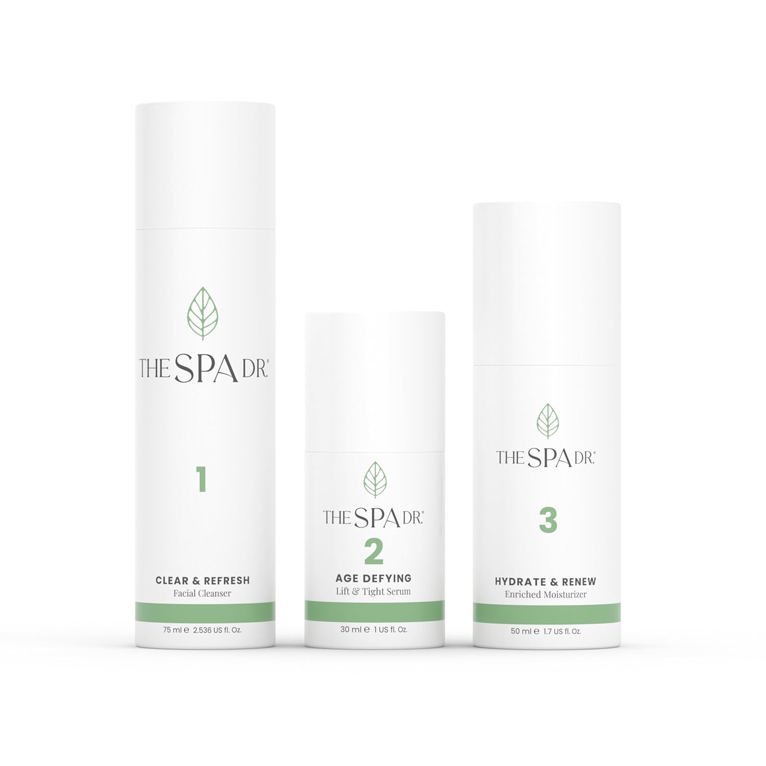 The Spa Dr. 3-Step Age-Defying Skincare System - Antiaging SkinCare Set for Women - Anti Aging Skin Care Sets for Women - Skin Care Routine: Cleanser, Age Defying Lift & Tight Serum, Moisturizer