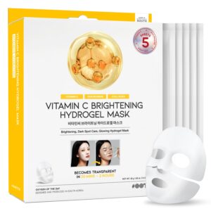 #OOTD Vitamin C Collagen Glutathione Hydrating & Firming Hydrogel Sheet Mask – Radiant Glow Gel Mask and Dull Skin (5pcs)