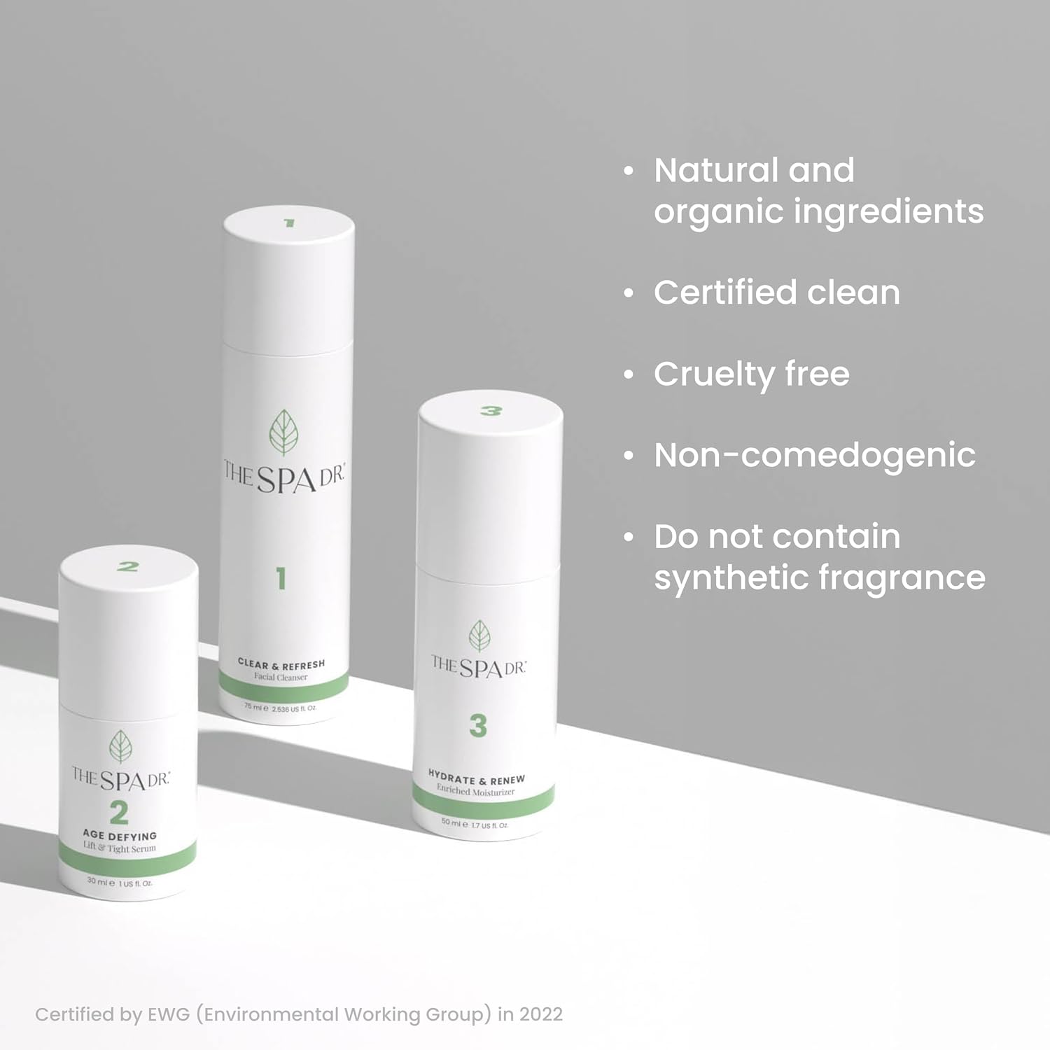 The Spa Dr. 3-Step Age-Defying Skincare System - Antiaging SkinCare Set for Women - Anti Aging Skin Care Sets for Women - Skin Care Routine: Cleanser, Age Defying Lift & Tight Serum, Moisturizer - Image 4