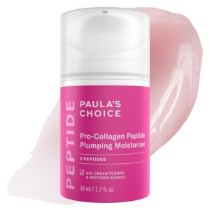 Paula’s Choice Pro-Collagen Peptide Plumping Face Moisturizer, Daily Gel-Cream for Deep Lightweight Hydration, Wrinkles & Loss of Firmness, Fragrance-Free, 1.7 Fl Oz