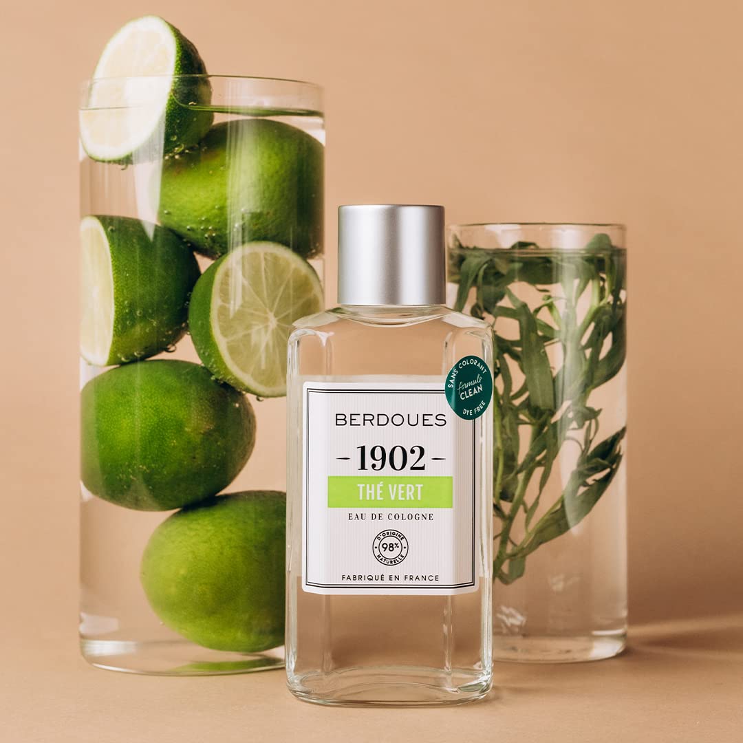 1902 Green Tea Eau de Cologne | Floral Citrus, Long Lasting Scent Made in France | Spray Fragrance for Men and Women with Lime, Green Tea & Musk | Luxury Unisex Perfume with Premium Quality I - Image 5