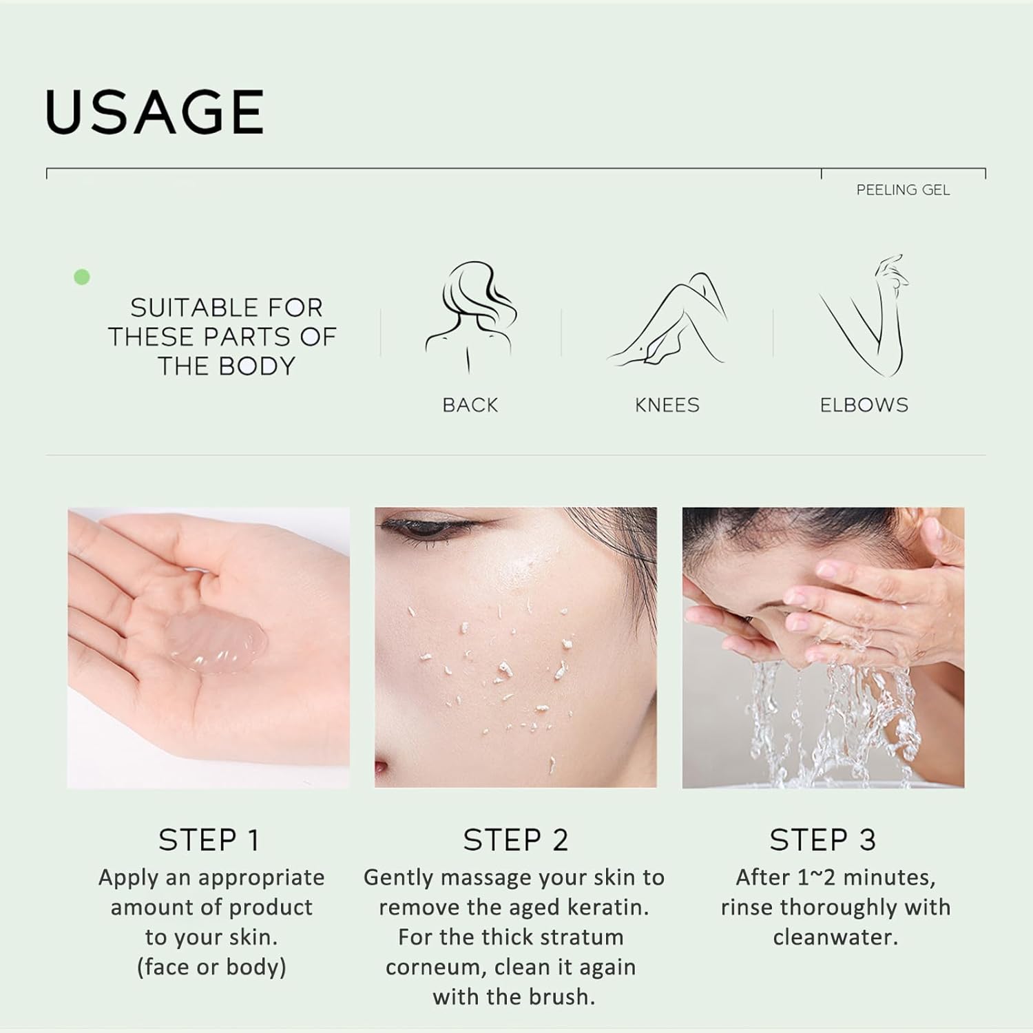 Purifying Exfoliating Gel with Face Washing Brush, Exfoliating Face Wash, Deep Cleansing Peeling Gel for the Whole Body, Facial Scrub Exfoliator, Oil & Dirt Cleanser for All Skin Types (1PCS) - Image 7