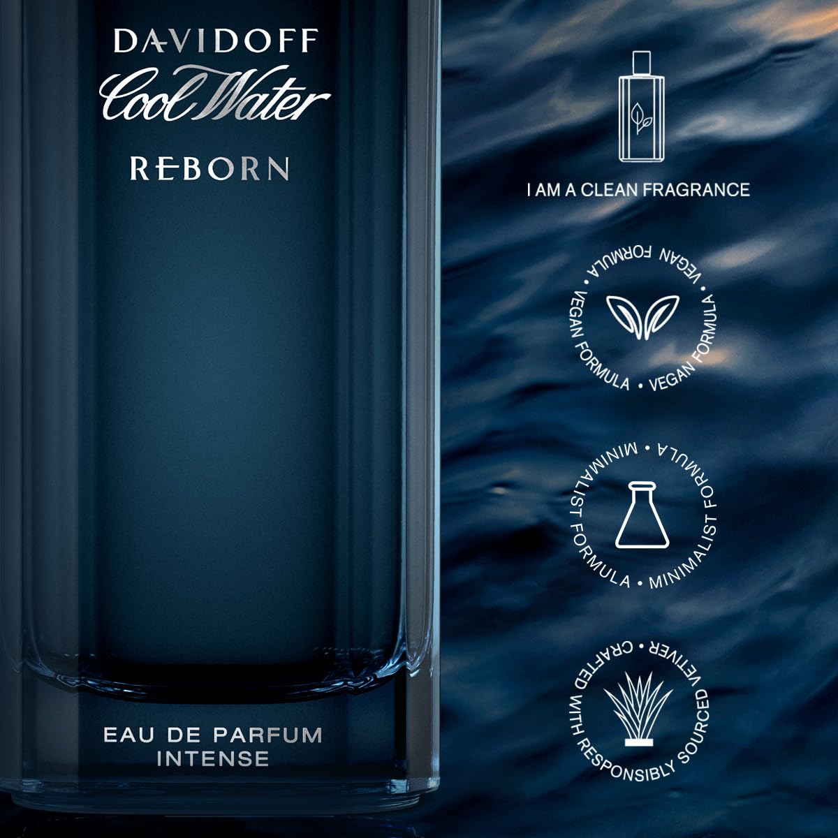 Davidoff Cool Water Reborn Eau de Parfum Intense – Woody Men's Cologne – With Notes of Galbanum, Amber & Vetiver – Long Lasting Fragrance - Image 7