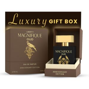 Liberty Oud Eau de Parfum for Men, 3.4 Oz,Magnifique Anniversary Edition, Luxury Oud Perfume, Premium Gift for Men, All-Day Freshness, Perfume for men, arabian,perfumes arabes para hombres