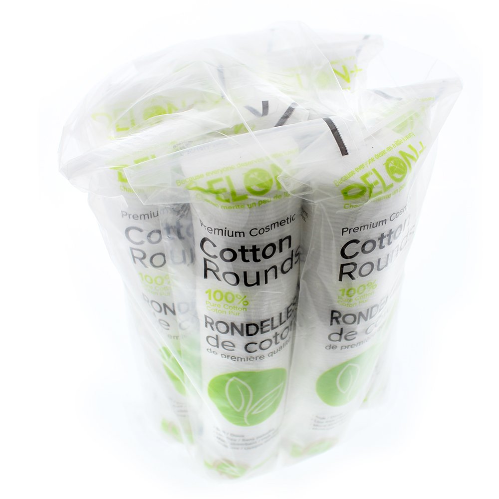 Delon Premium Dual-Sided Cotton Rounds, 100 Count (Pack of 1) – Lint-Free, Hypoallergenic, 100% Cotton Pads for Makeup, Skincare & Nails – Made in Canada - Image 8