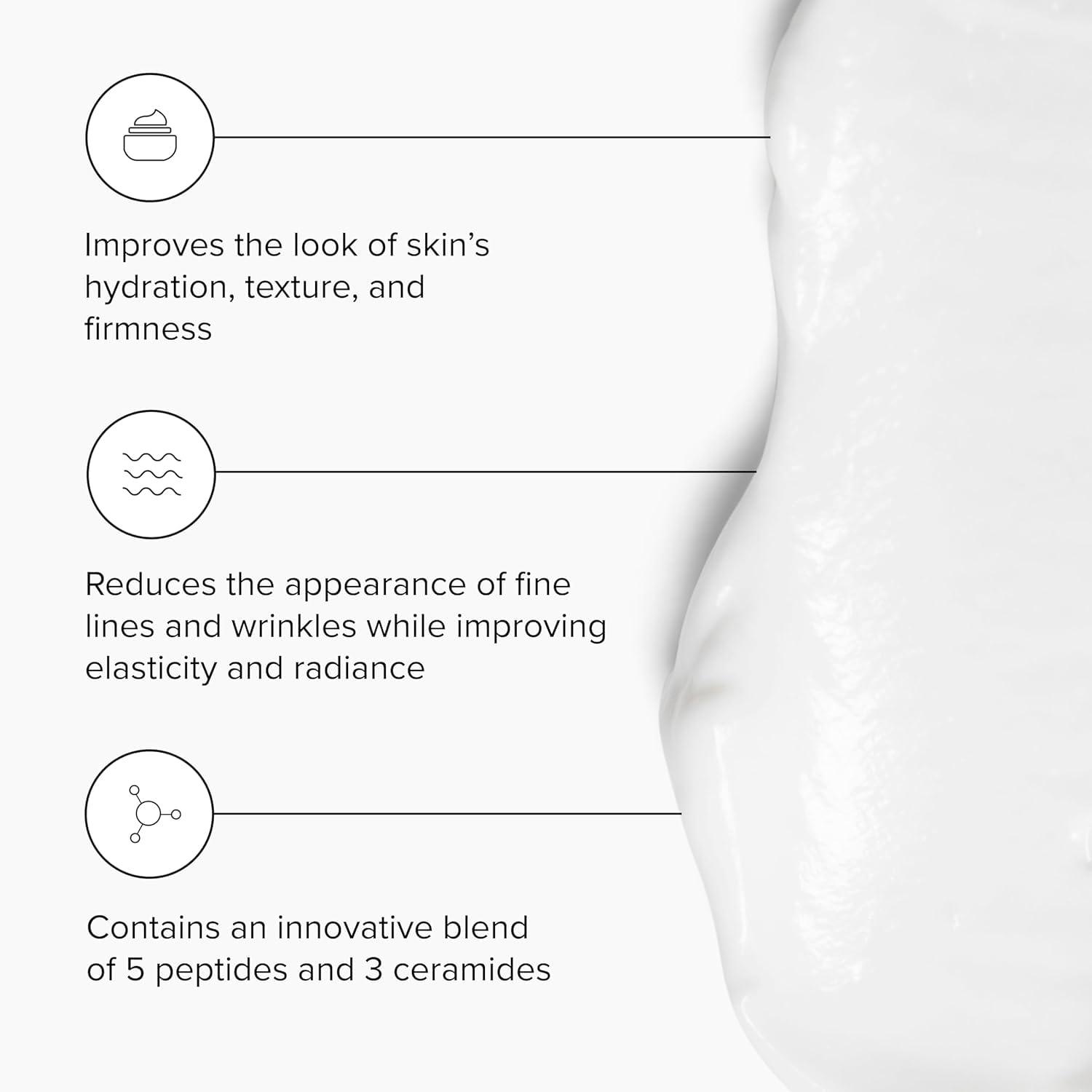 DRMTLGY Peptide Night Cream Face Moisturizer. Fragrance Free and Oil Free Hydrating Facial Moisturizer for All Skin Types. 2.1 oz, 2 pack - Image 2