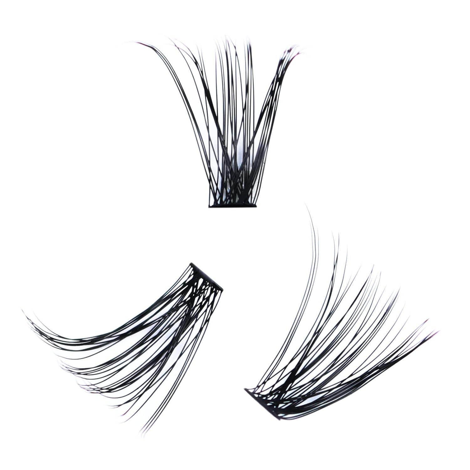 Cluster Eyelash Extensions Mixed LAUBESS Eyelash Clusters 40D Lash Clusters DIY Lash Extension Individual Lashes Natural Cluster Lashes Eyelash Extension (40D-0.07D-8-14mm), Black - Image 6