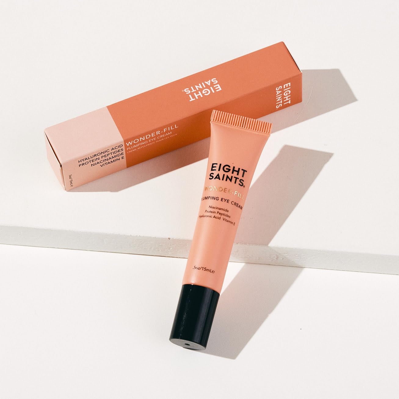 Eight Saints Wonder-fill Plumping Eye Cream, Natural and Organic Anti Aging Under Eye Cream to Plump Skin, Reduce Wrinkles, Fine Lines, and Under Eye Bags, Dark Circles Under Eye Treatment, 0.5 Ounces - Image 2