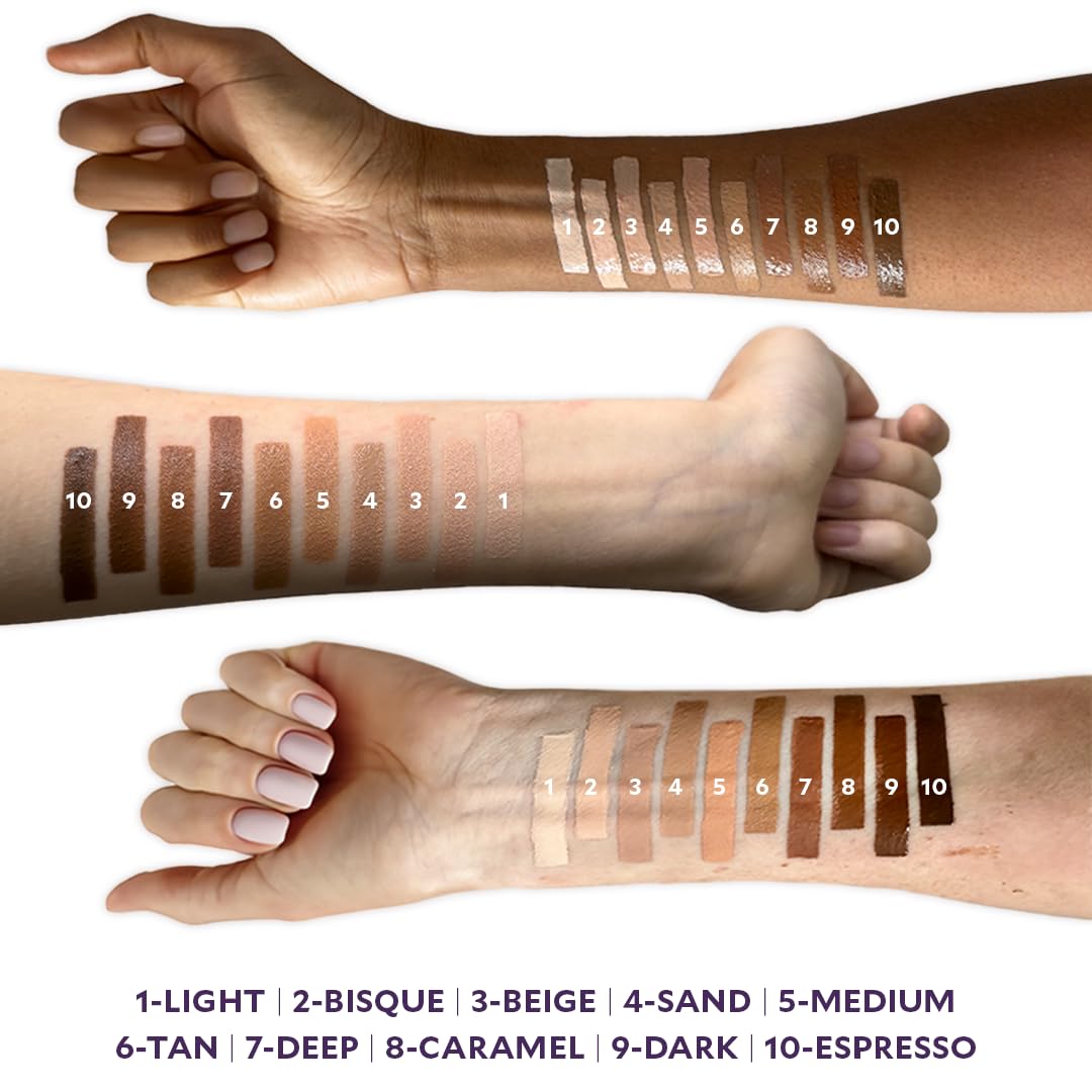 Fièra Luxury Concealer & Foundation with Anti-Aging Ingredients - Full Coverage for Dark Circles, Wrinkles, Fine Lines, and Spots, All-Day Wear For Mature Skin - Bisque, 0.5 FL. OZ. / 15 ML - Image 4