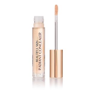 Charlotte Tilbury Beautiful Skin Concealer – Under Eye Concealer & Color Corrector for Dark Circles – Hydrating, Medium-Buildable Coverage with a Radiant, Natural-Looking Finish