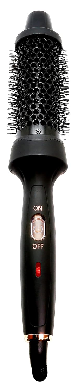 Aria Beauty HairGoals Hot Styling Brush - Hair Dryer and Blow Dryer with Round Brush Adds Volume - Achieves Perfect Blowout Effect - Black - 1 pc - Image 5