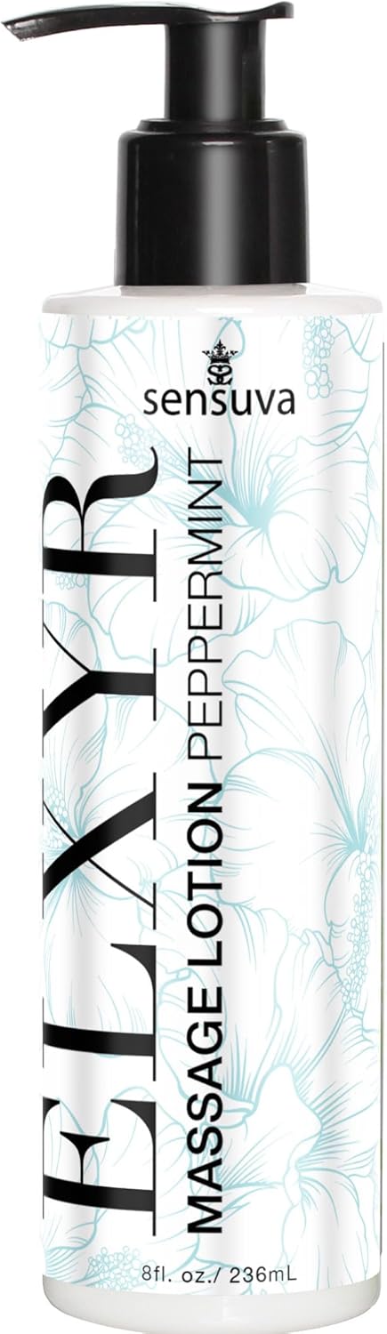 ELXYR Massage Lotion | Peppermint | Nourishes & Soothes Skin, Luxury Lotion for Women & Men | 8 fl.oz