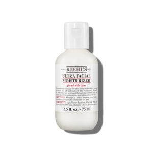 Kiehl’s Ultra Facial Moisturizer, for Easy Daily Hydration, Infused with Squalane and Glycerin, Replenishes Moisture Barrier and Softens Skin, Suitable for All Skin Types, Fragrance-Free