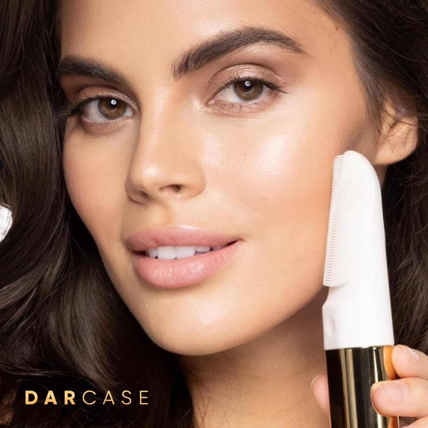 DARCASE CRISTÁL – A Luxury Facial Cleansing Brush. Dual Function - Deep Cleansing with Silicone Bristles & Heated Eye Massage - Image 5