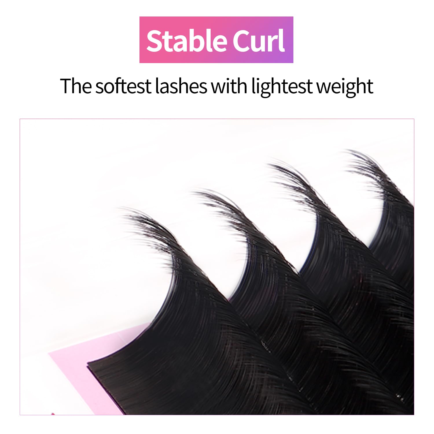 VEYES INC Classic Volume Lash Extensions 0.03-0.20 J/B/L/C/CC/D/DD Curl 5-25mm Mixed & Single Length Tray, Premium Silk Eyelashes, Professional Supplies for Lash Techs(Matte Black 0.15 CC 8-16mm) - Image 4