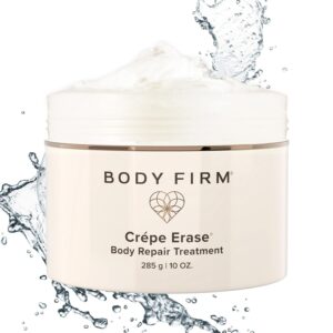 BODY FIRM Crepe Erase Body Repair Treatment, Anti-Aging Wrinkle Cream, Support Skins Natural Elastin & Collagen Production – 10oz