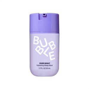 Bubble Skincare Over Night Hydrating Sleep Mask – Gentle Exfoliating Overnight Face Mask for Skin Barrier Repair – Formulated with Mandelic Acid & Sodium PCA to Hydrate, Brighten & Soothe Skin (50ml)