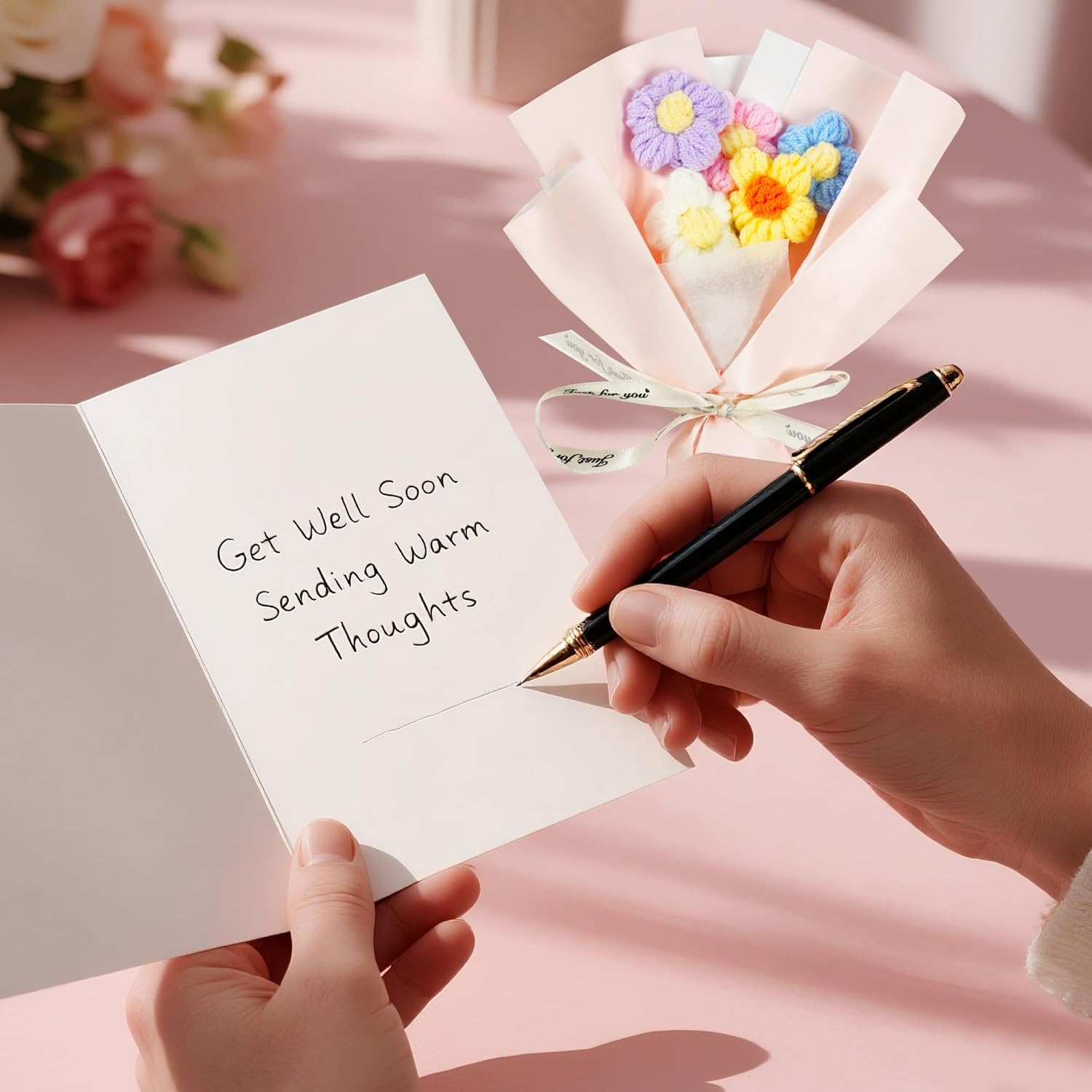 Get Well Soon Gift Baskets for Women - 12pcs Feel Better Gifts for Women, Thinking of You Care Package for Her After Surgery, Recovery Gift Box with Cozy Blanket - Image 4