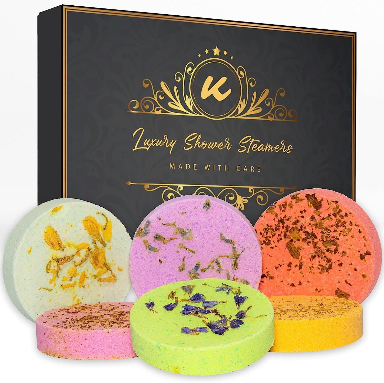 Luxury Shower Steamers Set - Gift for Men - Women Birthday Present - Home SPA Essentials Moisturizing Skin Aromatherapy Lavender Mint Lemon Grapefruit - Christmas Stocking Filler - Image 5