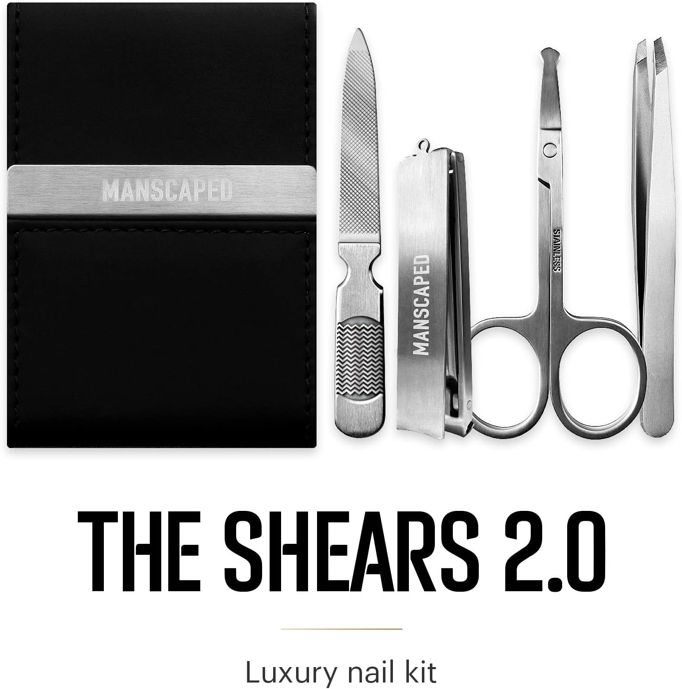 MANSCAPED® The Luxury Package 4.0 Includes: The Lawn Mower® 4.0 Electric Trimmer, The Shears 2.0 Nail Kit, Crop Preserver™, Deodorant, Body Wash, 2-IN-1 Shampoo & Conditioner, The Shed toiletry bag - Image 3