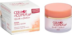 Plus”Rosa per Pelli Secche” Cream for Dry Skin, Anti-age Formula – 3.4 Fluid Ounces (100ml) Jar [ Italian Import ]